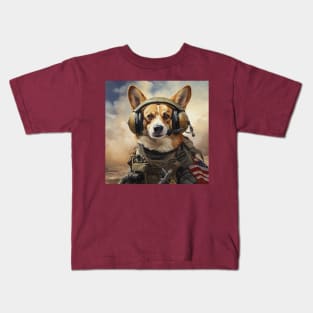 Tactical Corgi Kids T-Shirt